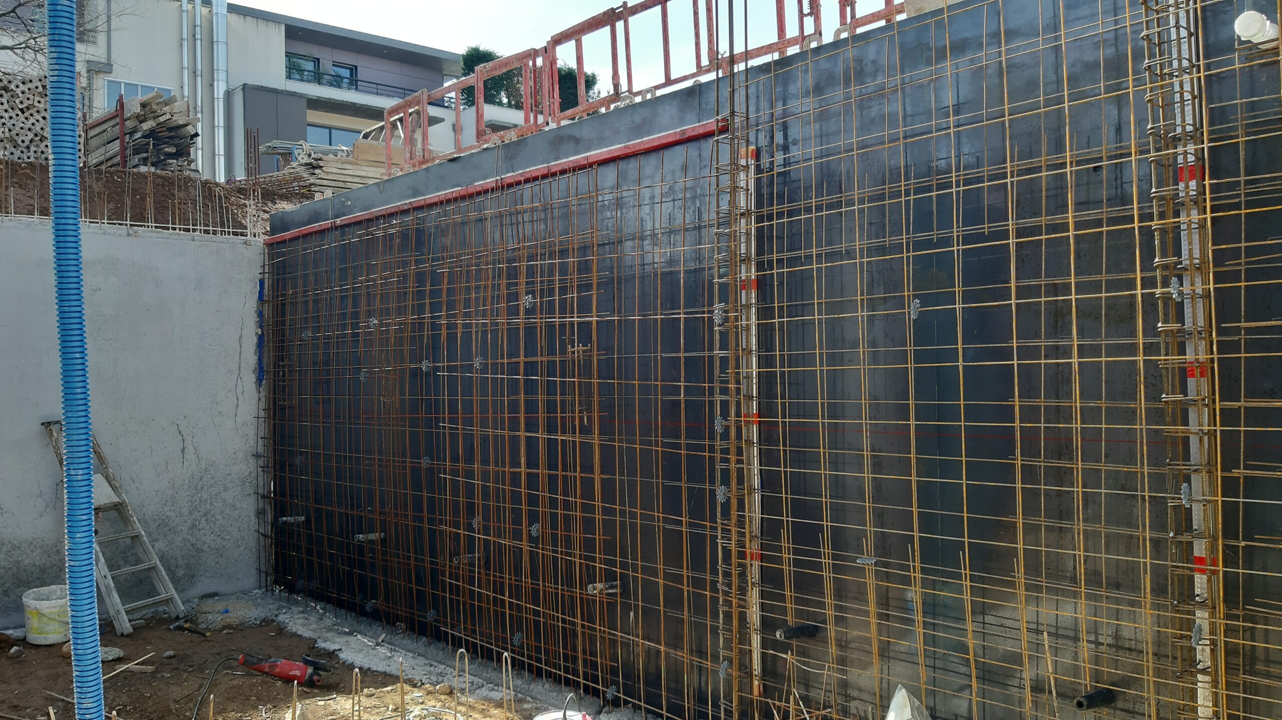 Armature béton pour gros œuvre sur chantier de construction
