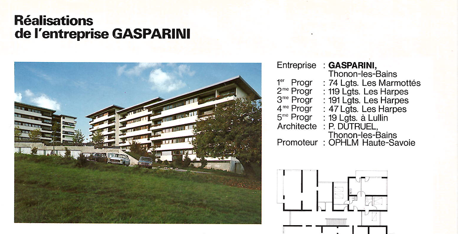 Résidence Gasparini à Thonon-les-Bains, construction de logements sociaux
