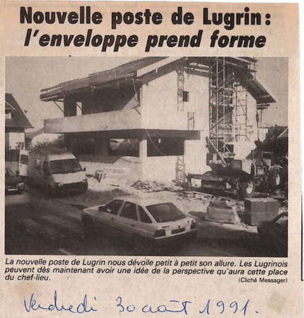 Chantier poste Lugrin